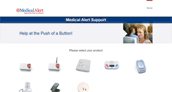 Desktop Screenshot of medicalalertsupport.com